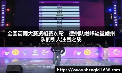 全国街舞大赛资格赛次轮：德州队巅峰较量赣州队的引人注目之战